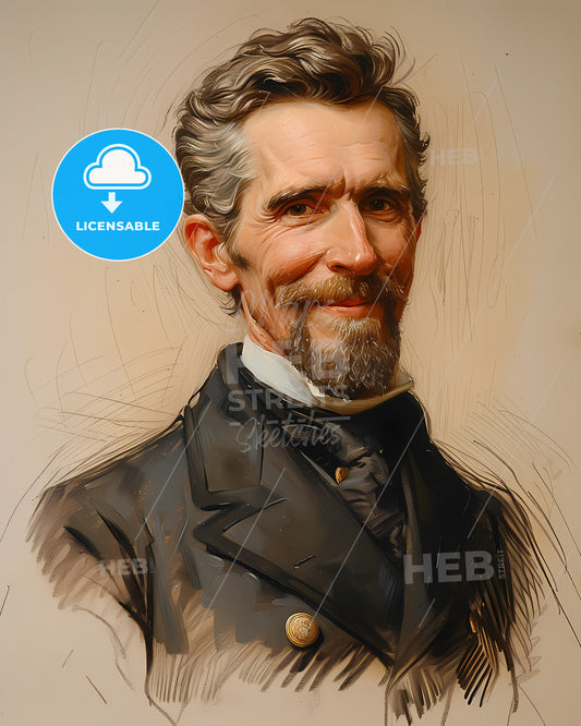 General, Winfield Scott, 1786 - 1866, a man with a beard and mustache