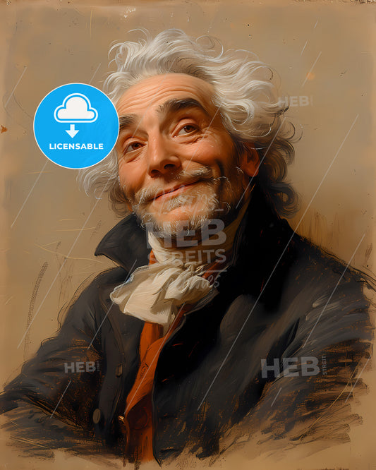 Giuseppe Maria, Cambini, 1746 - 1825, a man with white hair and a beard