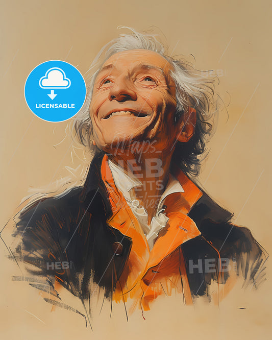 Giuseppe Maria, Cambini, 1746 - 1825, a man looking up to the sky