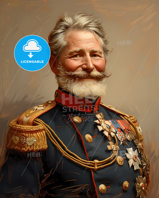 Kaiser, Wilhelm I, 1797 - 1888, a man in a military uniform