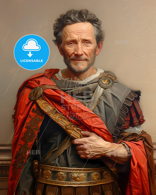 Julius, Caesar, 100 BCE - 44 BCE, a man in a garment