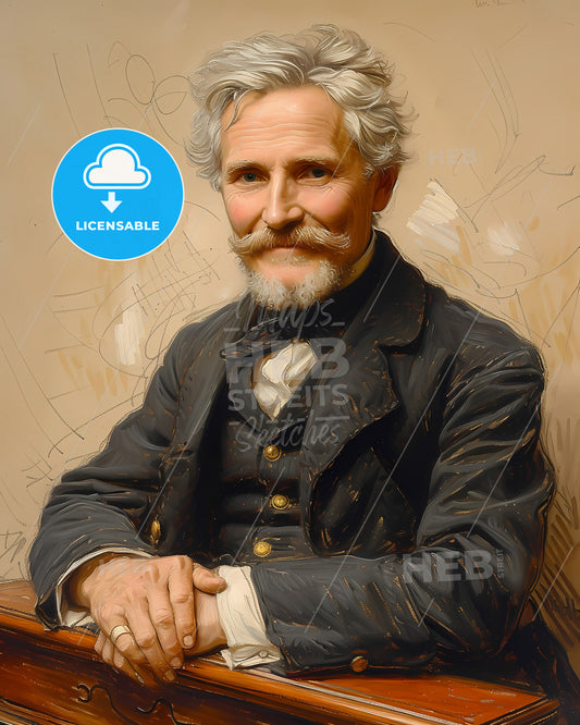 Emil, von Behring, 1854 - 1917, a man with a mustache and beard