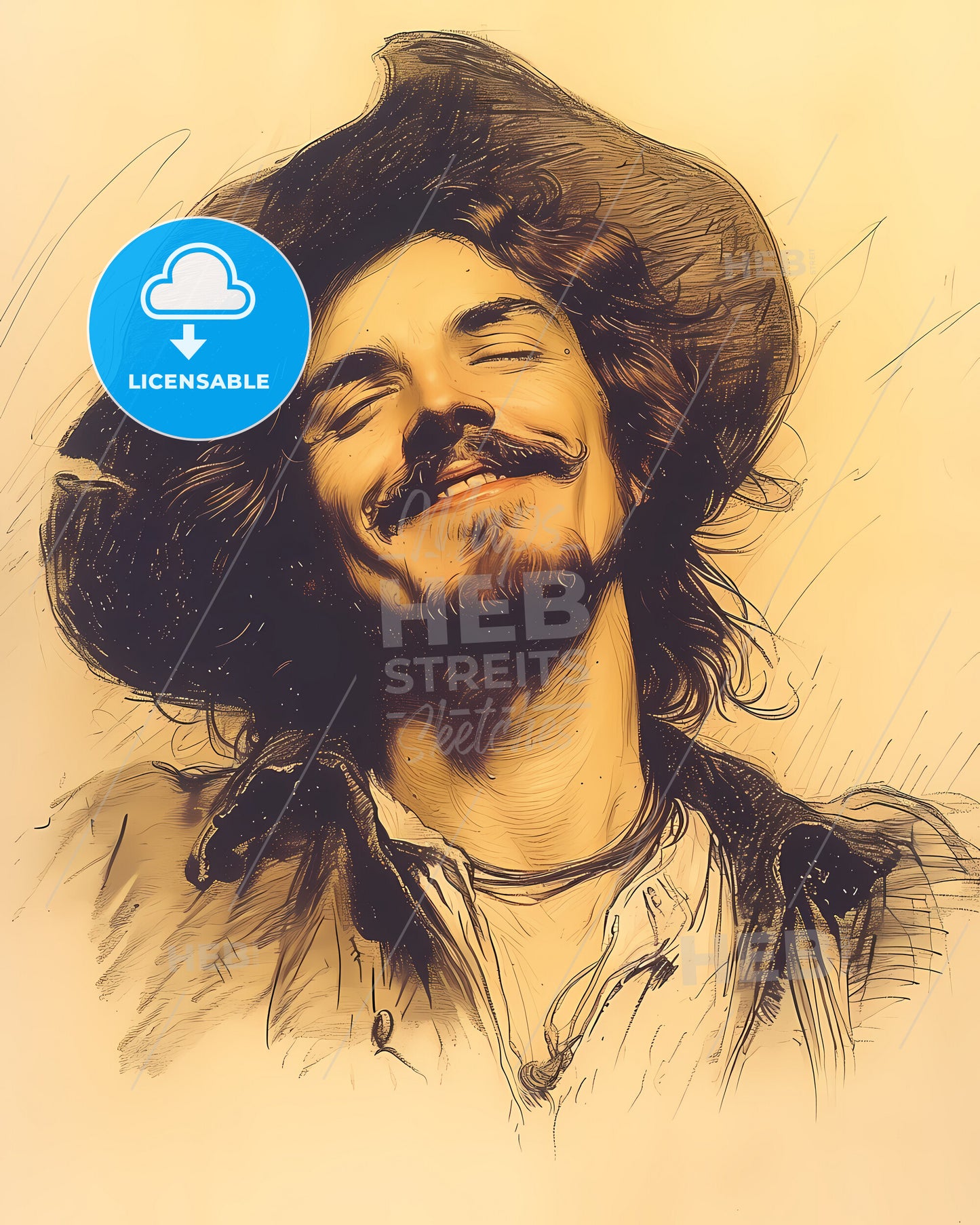 Étienne, Brûlé, c. 1592 - c. 1633, a man with a hat