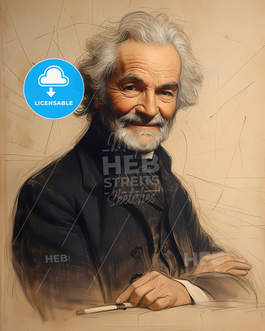 John, Wilkinson, 1728 - 1808, a man with white hair and beard