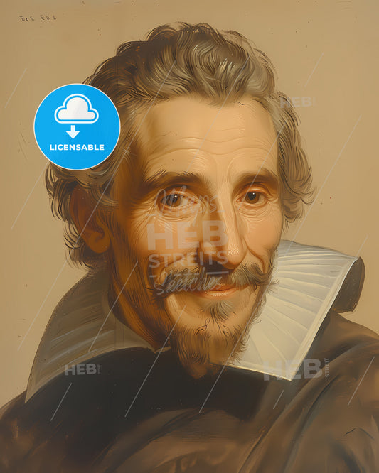 François, de La Rochefoucauld, 1613 - 1680, a man with a beard and mustache