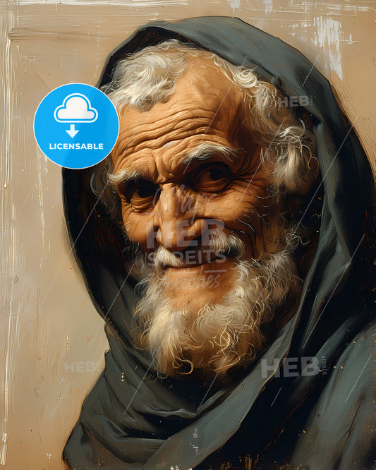 Al-Haytham, Ibn al-Haytham, 965 - 1040, a man with a beard and a hood