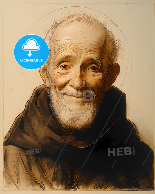 Albertus, Magnus, 1193 - 1280, a man with a beard and a robe