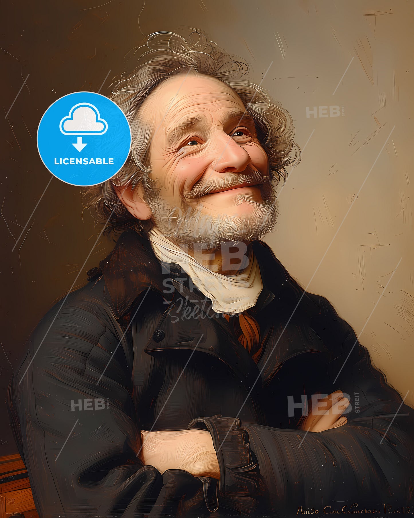 Muzio, Clementi, 1752 - 1832, a man with his arms crossed