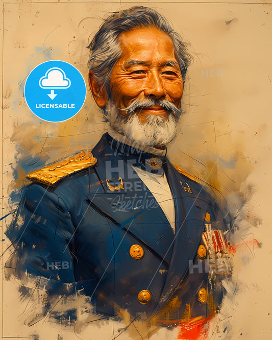 Admiral, Togo Heihachiro, 1848 - 1934, a man in a military uniform