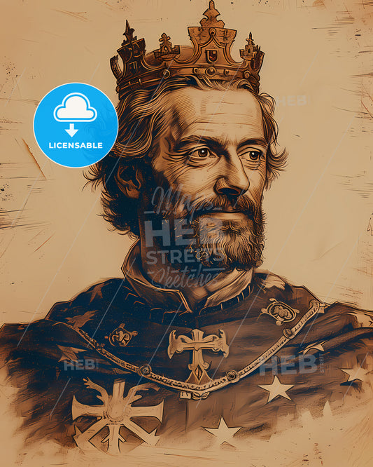 William, the Conqueror, 1028 - 1087, a man wearing a crown