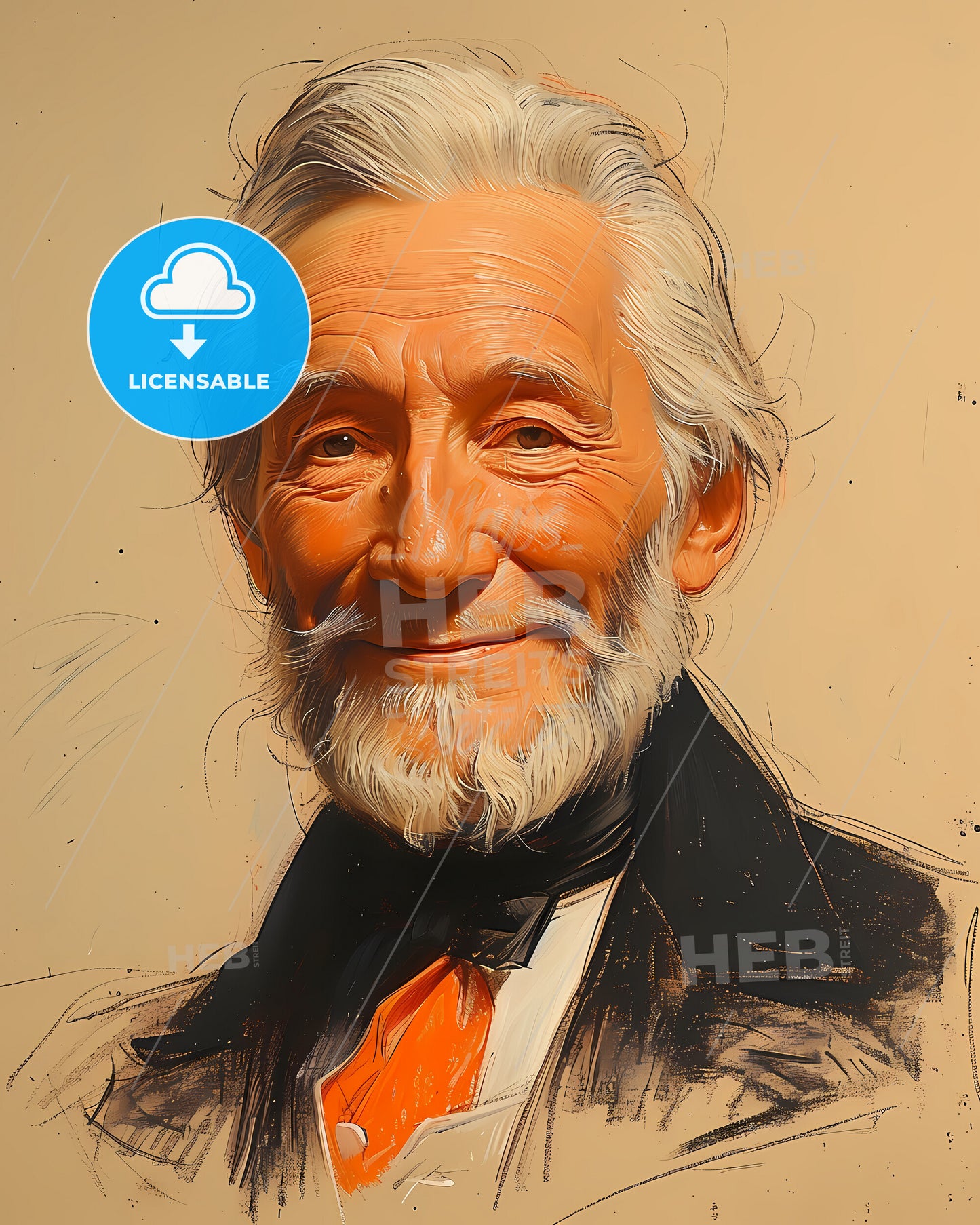 Charles IV, Spain, 1748 - 1819, a man with a beard and mustache