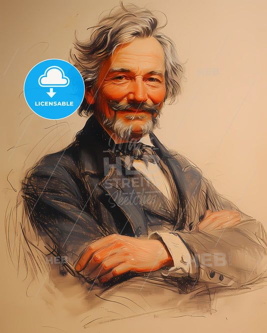 John, A. Macdonald, 1815 - 1891, a man with a beard and mustache
