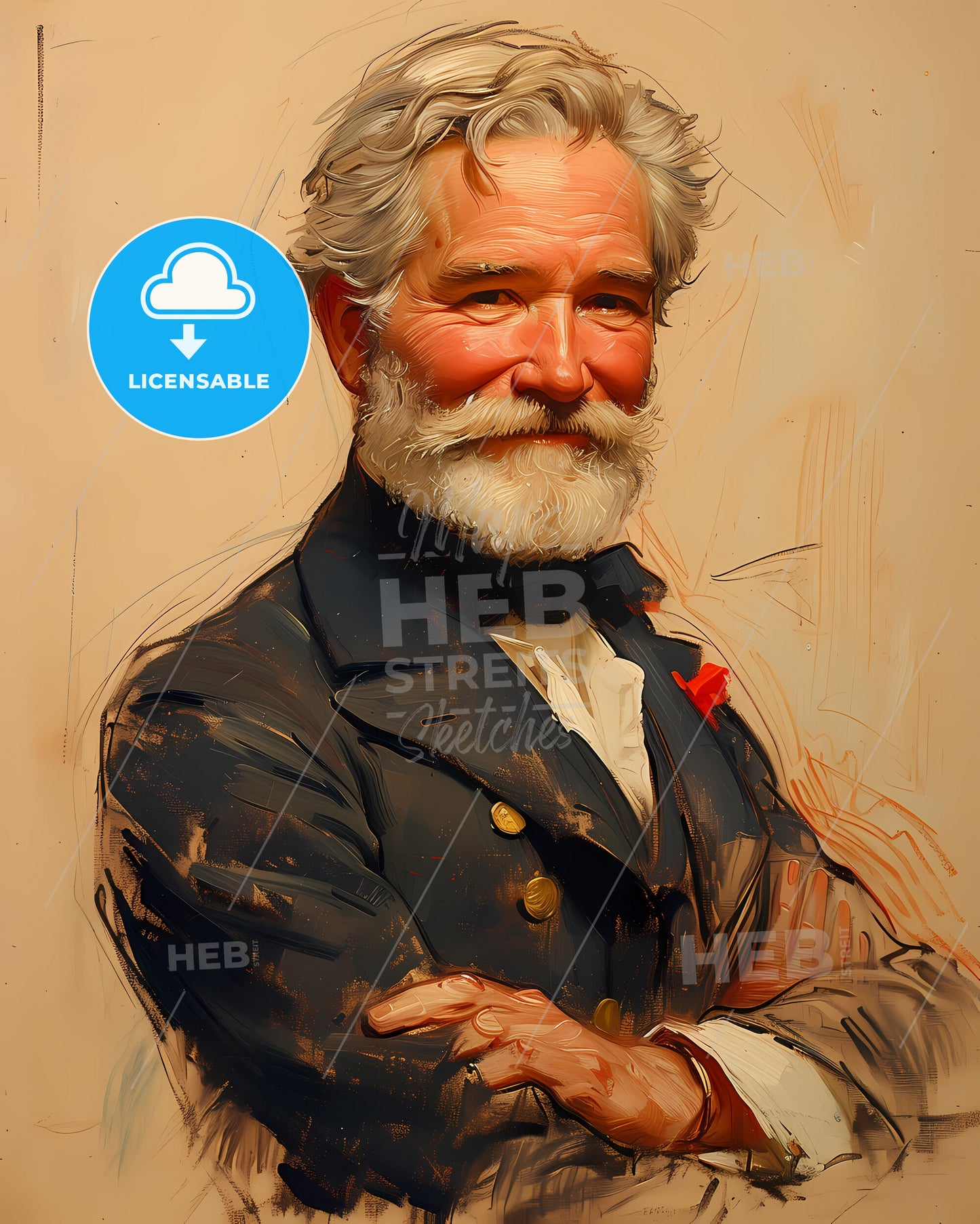 Robert, Peary, 1856 - 1920, a man with a beard and mustache