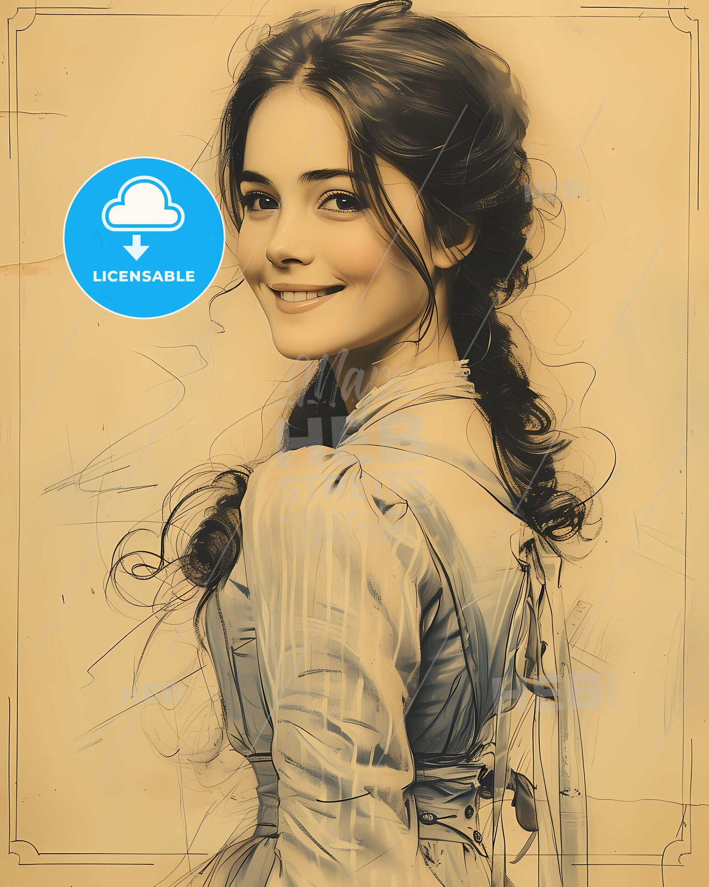 Jenny, Lind, 1820 - 1887, a woman smiling at the camera