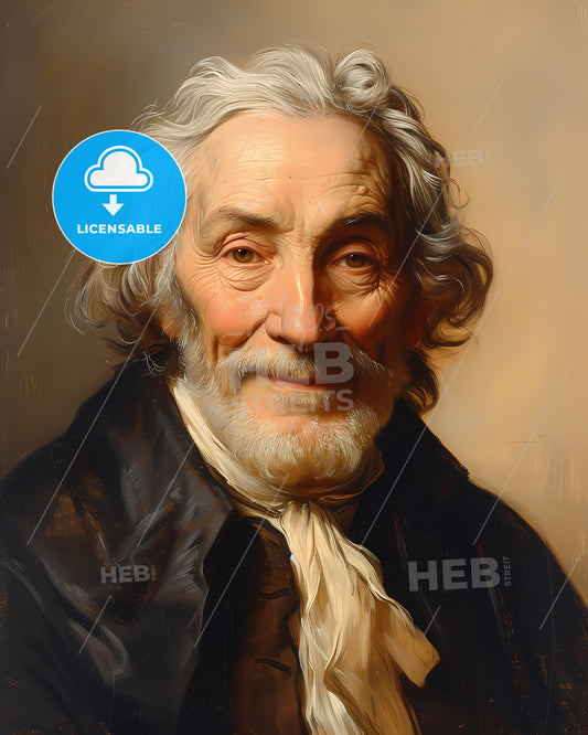 John, Wesley, 1703 - 1791, a man with white hair and beard