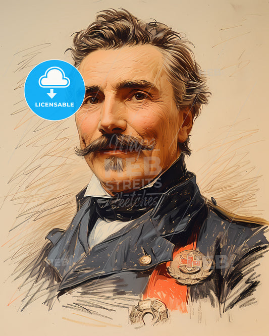 John, A. Macdonald, 1815 - 1891, a man with a mustache