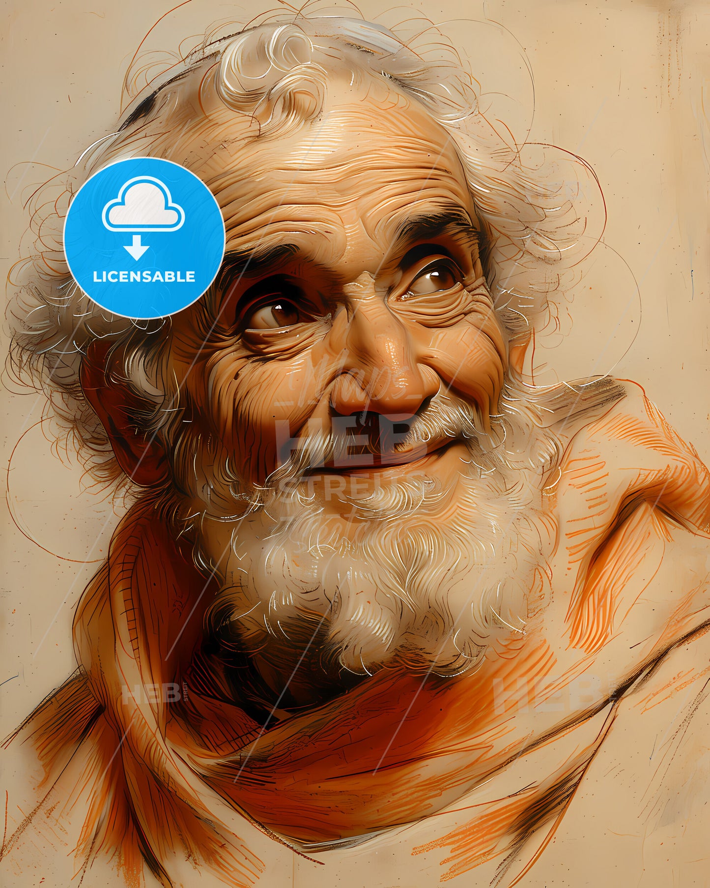 Pope Gregory I, Gregory the Great, 540 - 604, a man with a beard