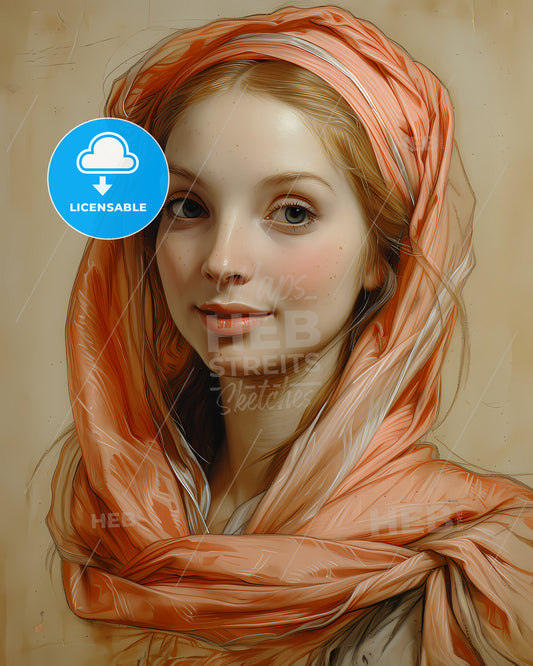 Isabella I, Queen of Castile, 1451 - 1504, a woman with a scarf around her head