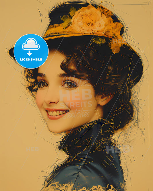 Nellie, Melba, 1861 - 1931, a woman wearing a hat