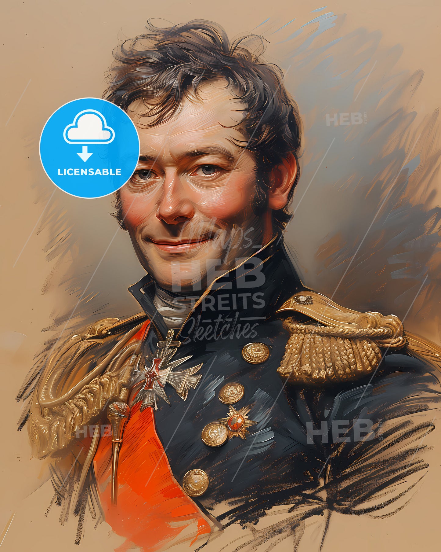 Marshal Michel, Ney, 1769 - 1815, a man in a military uniform