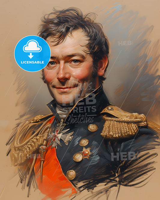 Marshal Michel, Ney, 1769 - 1815, a man in a military uniform