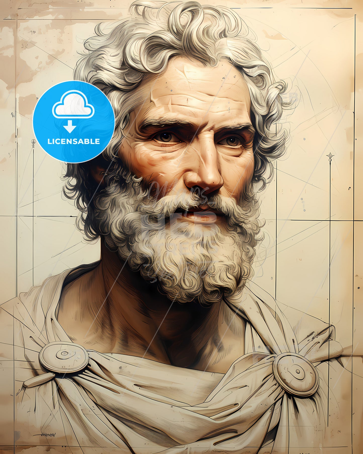Xenophon, c. 431 BCE - c. 354 BCE, a man with a beard