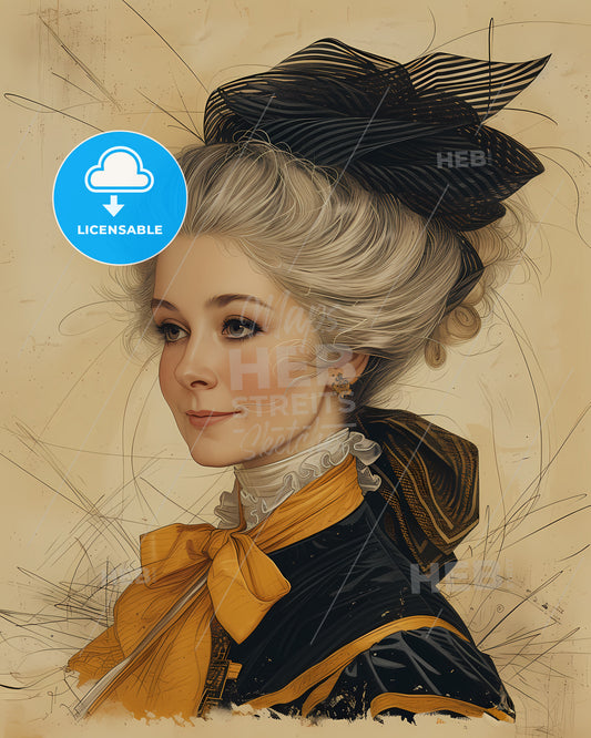 Catherine, the Great, 1729 - 1796, a woman in a garment