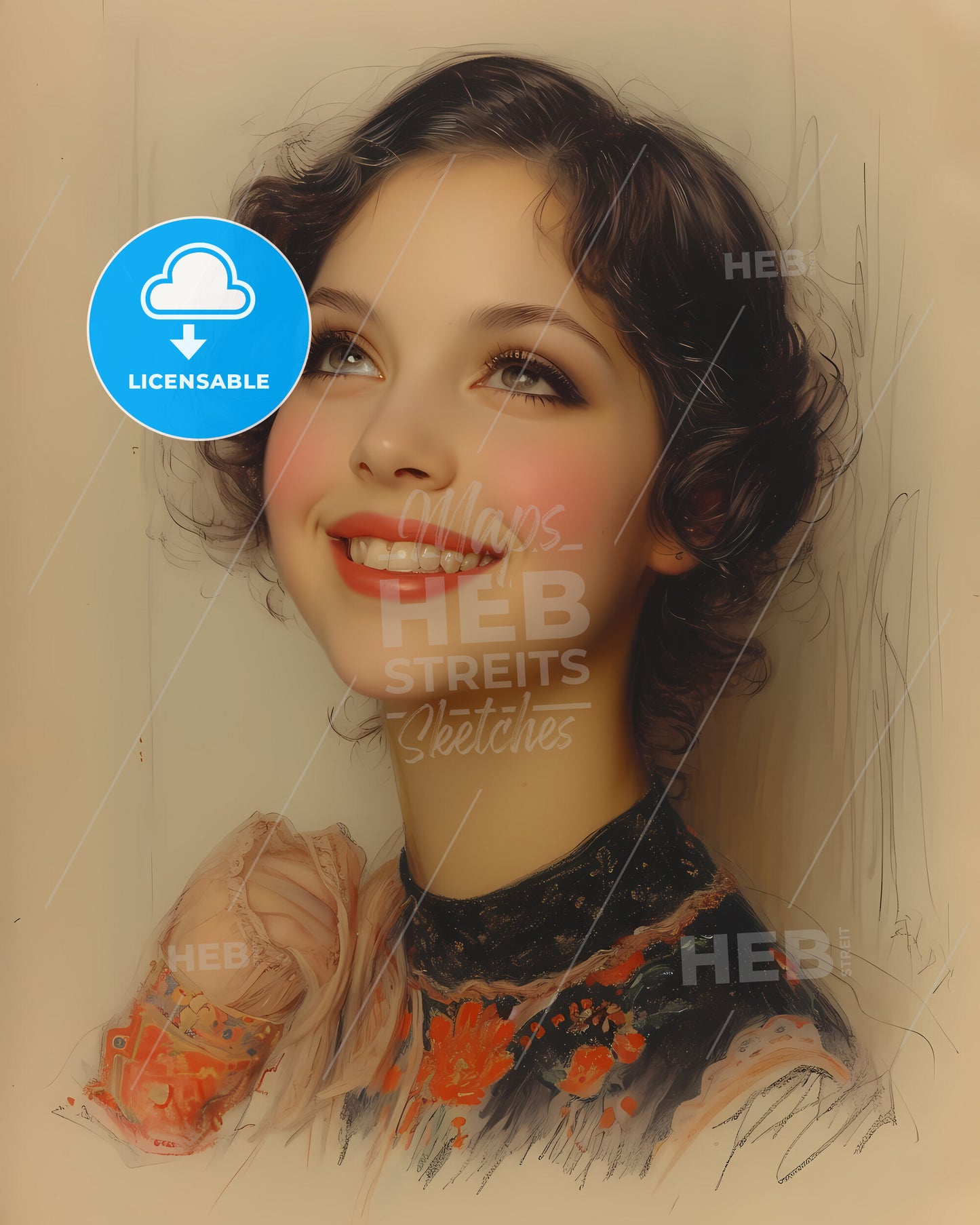 Eleonora, Duse, 1858 - 1924, a woman looking up to the side