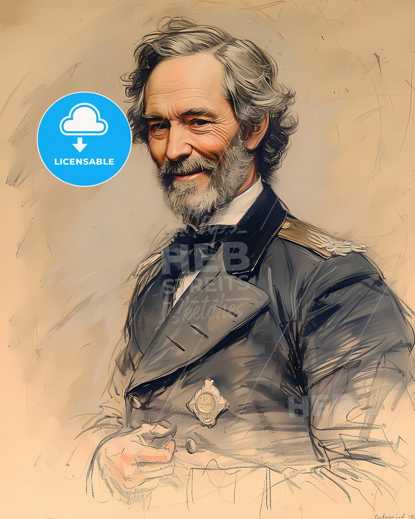 General, George Thomas, 1816 - 1870, a man in a military uniform