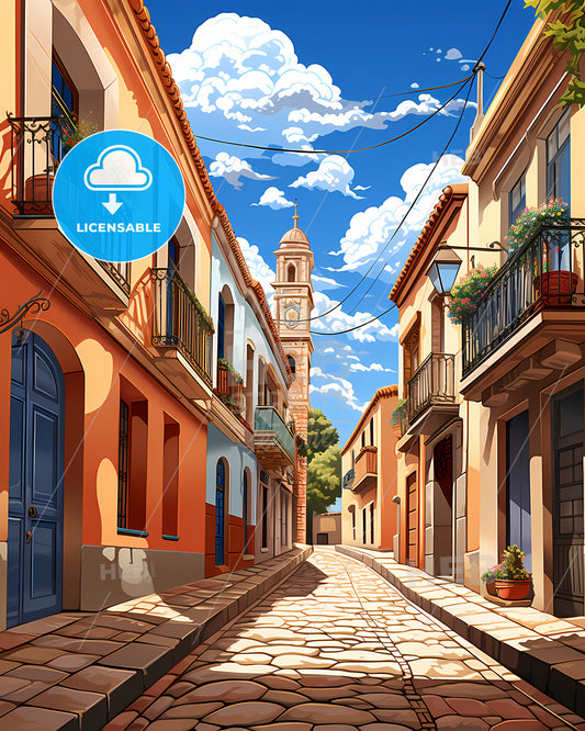 Roosendaal, Netherlands, a street with buildings and a tower