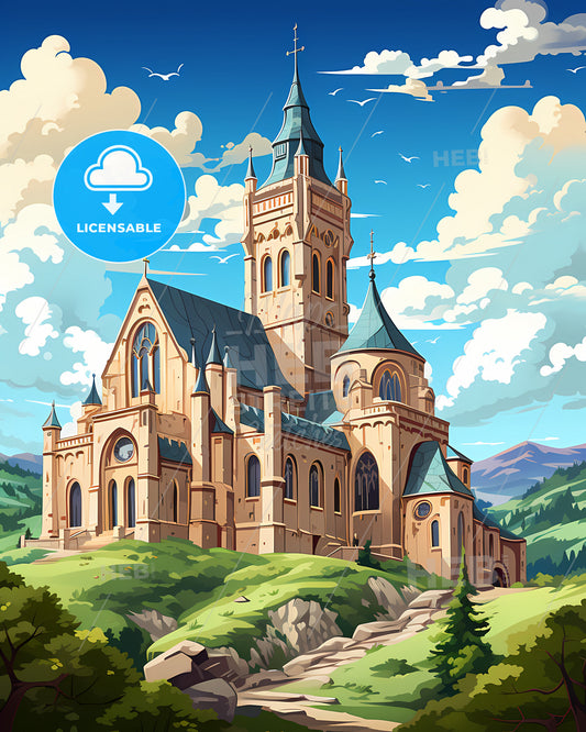 Scranton, Pennsylvania, a castle on a hill