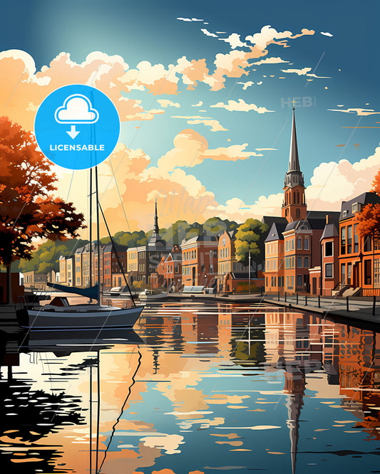 Westland, Netherlands, a water body of water with a boat in it