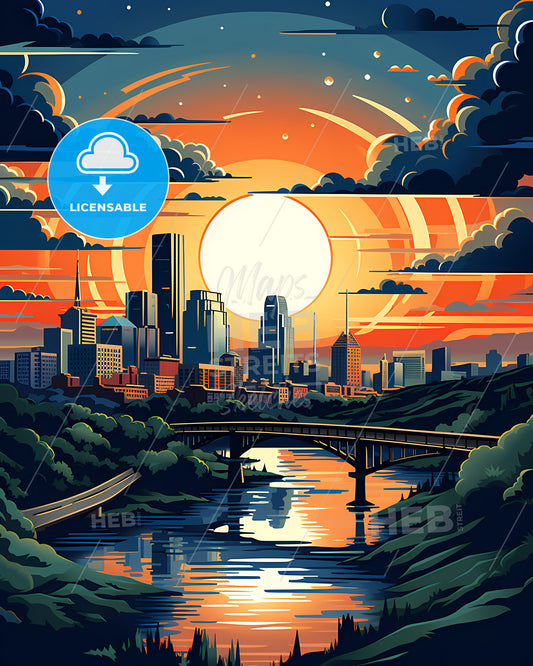 Mckinney, Texas, a city with a bridge over a river