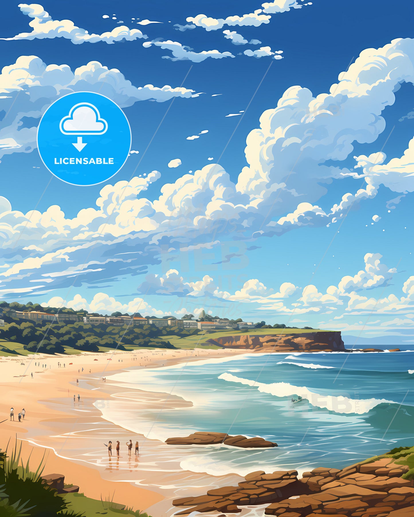 Boynton Beach, Florida, a beach with people on it