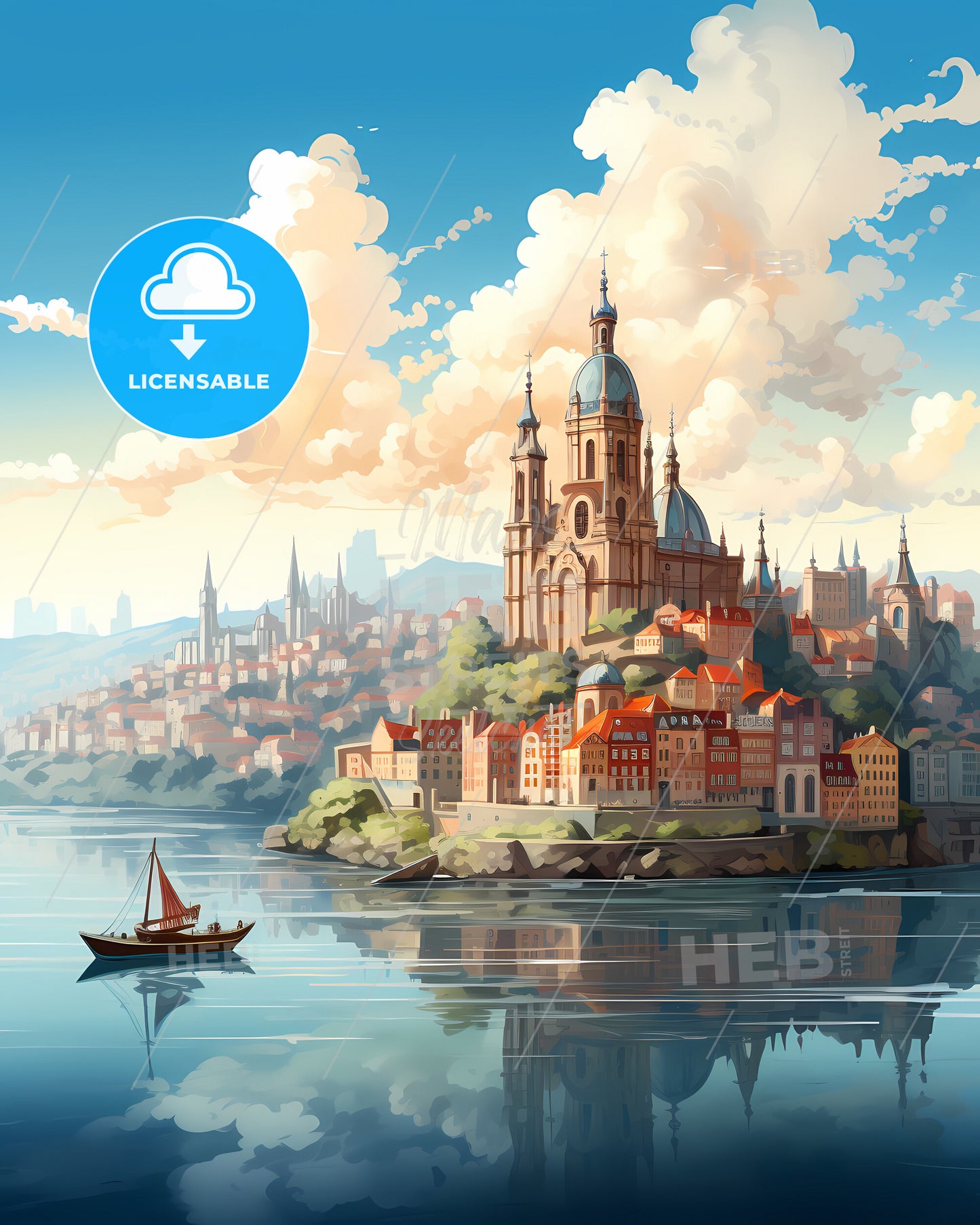 Porto, Portugal, a city on a hill with a boat on the water