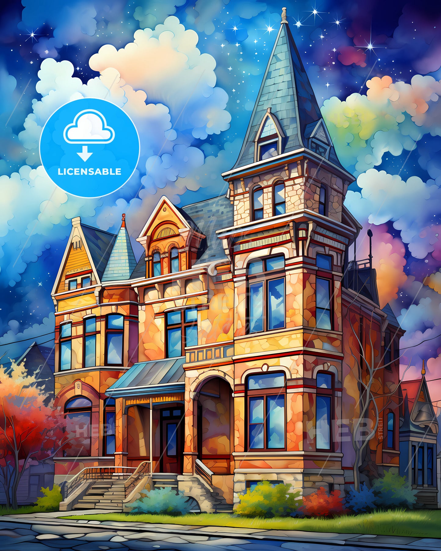 Hamilton, Ohio, a painting of a house