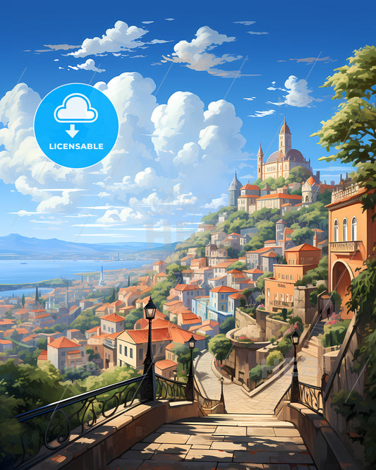 Lisbon, Portugal, a city on a hill