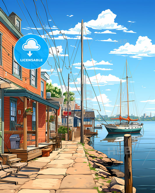 Kampen, Netherlands, a boat on the water