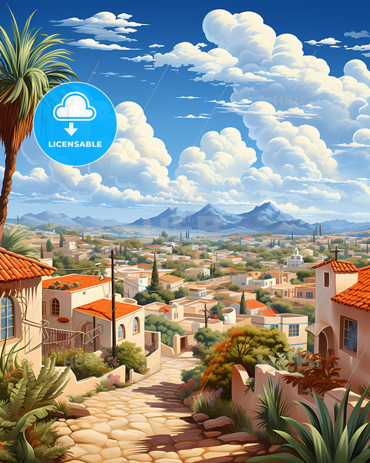 Pico Rivera, California, a lively and colourful cityscape