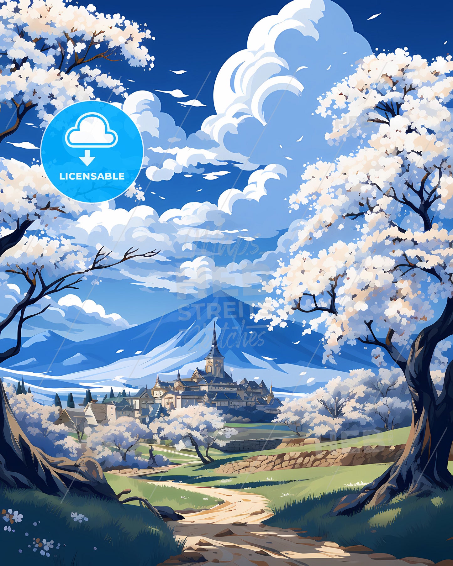 Pueblo, Colorado, a landscape with trees and a building