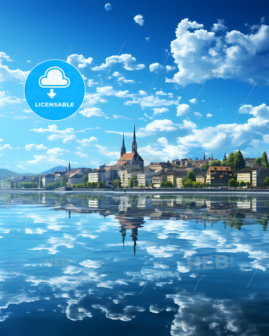 Zã¼Rich, Switzerland, a city next to a body of water