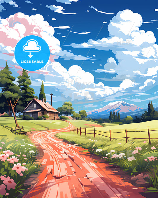 Coral Springs, Florida, a house on a dirt road