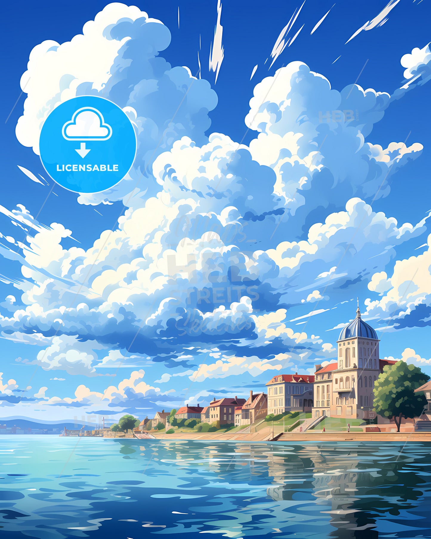 Southend-On-Sea, East of England, a water body with buildings and clouds in the sky