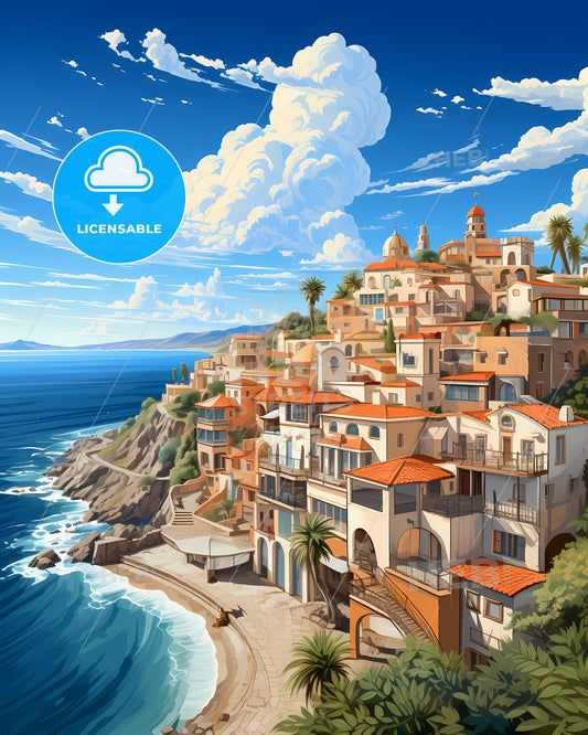 San Clemente, California, a city on a cliff by the ocean