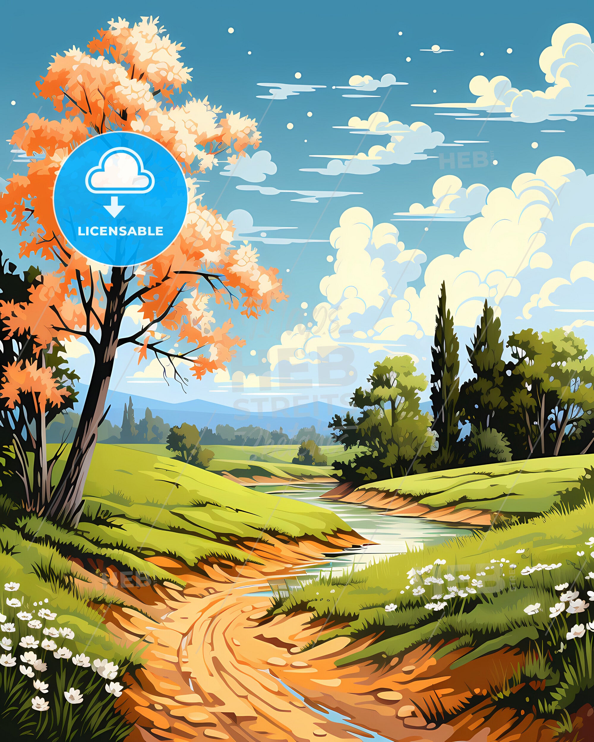 Modesto, California, A River Running Through A Grassy Field – HEBSTREITS