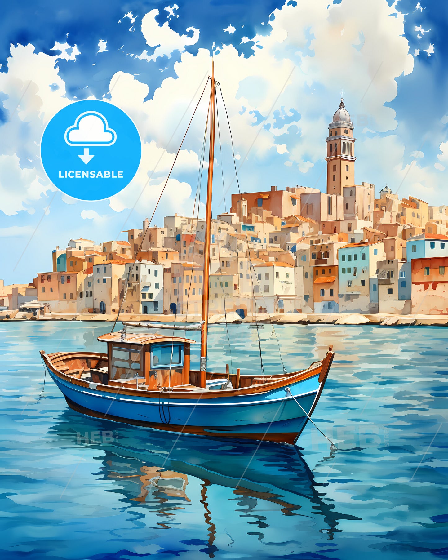 Hoorn, Netherlands, a boat in the water