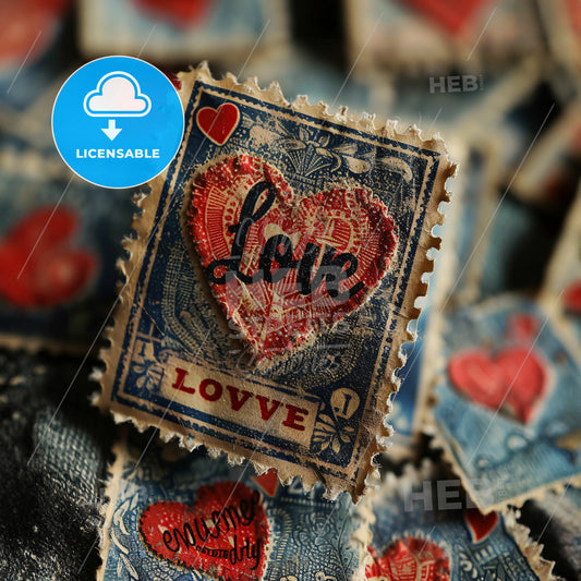 A Pile Of Postage Stamps