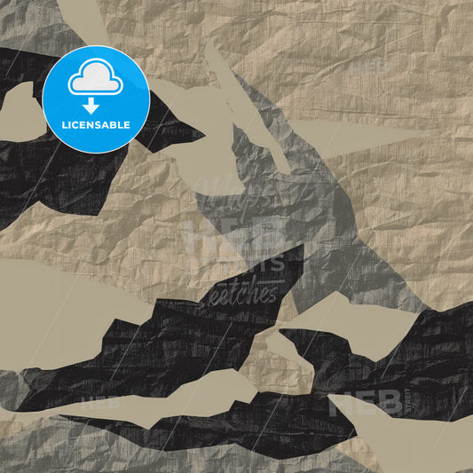 A Camouflage Pattern On A Surface