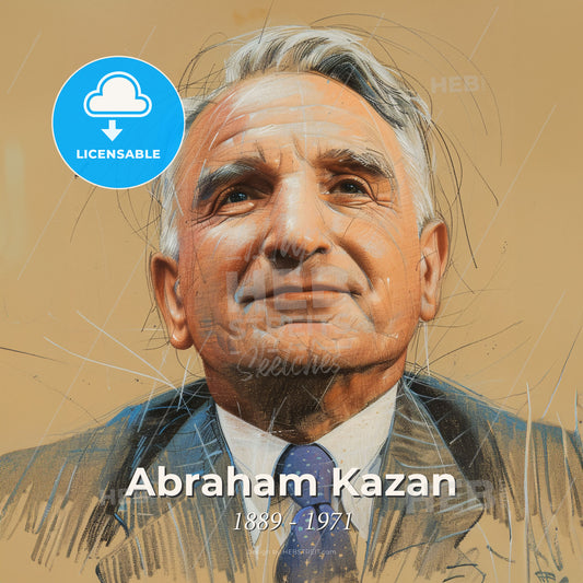 Abraham Kazan, 1889 - 1971, American real estate developer - A Man In A Suit And Tie Print Template