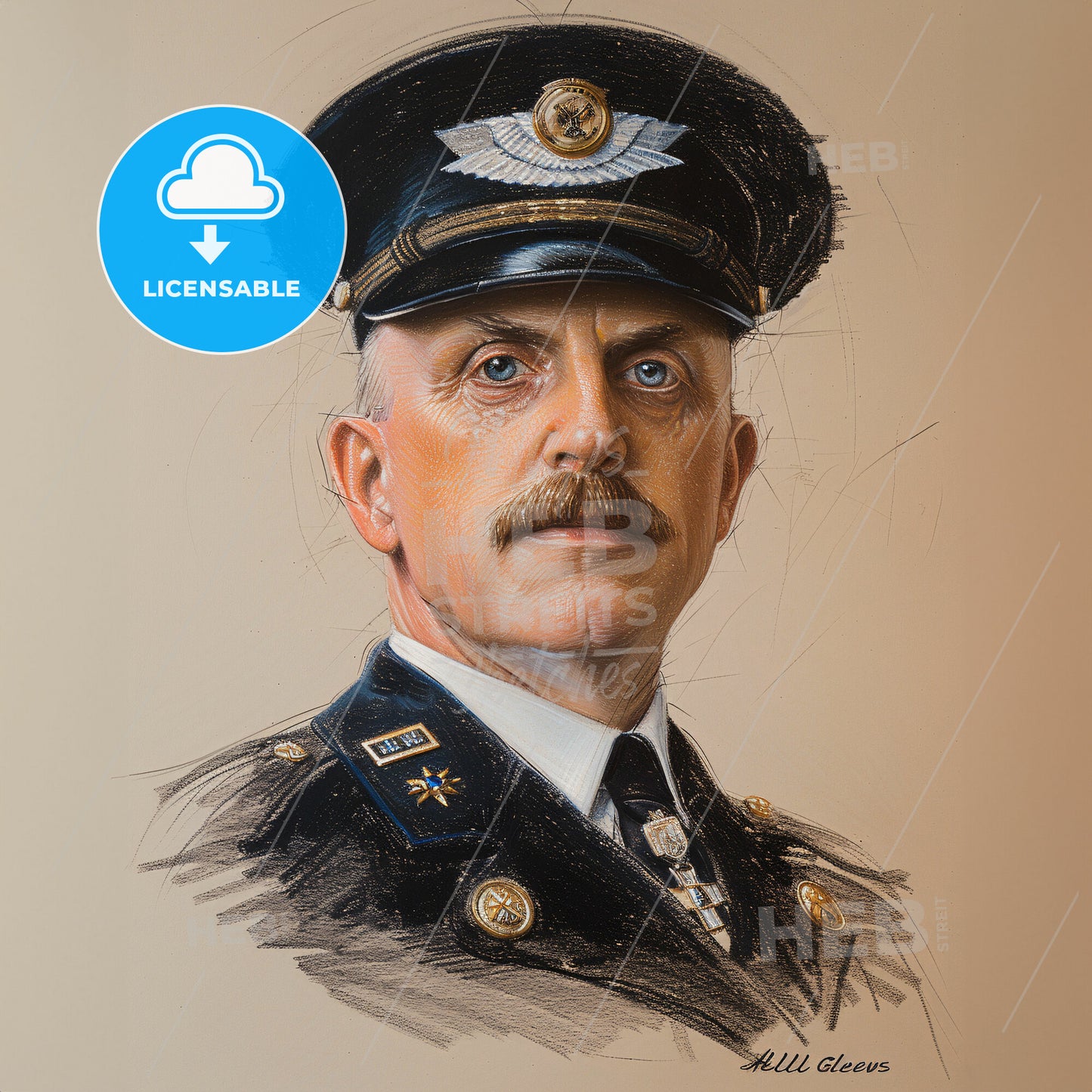 Albert Gleaves, 1858 - 1937, American Admiral - A Man In A Uniform